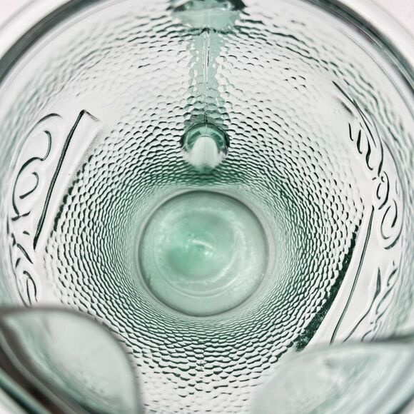 Coca Cola Pitcher 64 oz Fluted Ice Spout Vintage 70s Green Heavy Pebbled Glass - Picture 10 of 11